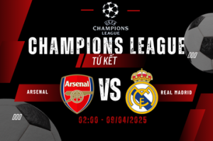 Nhận định cuộc chiến Arsenal vs Real Madrid lúc 02:00 ngày 09/04